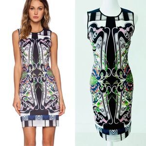 Clover Canyon Dress Swirling Scarf Print